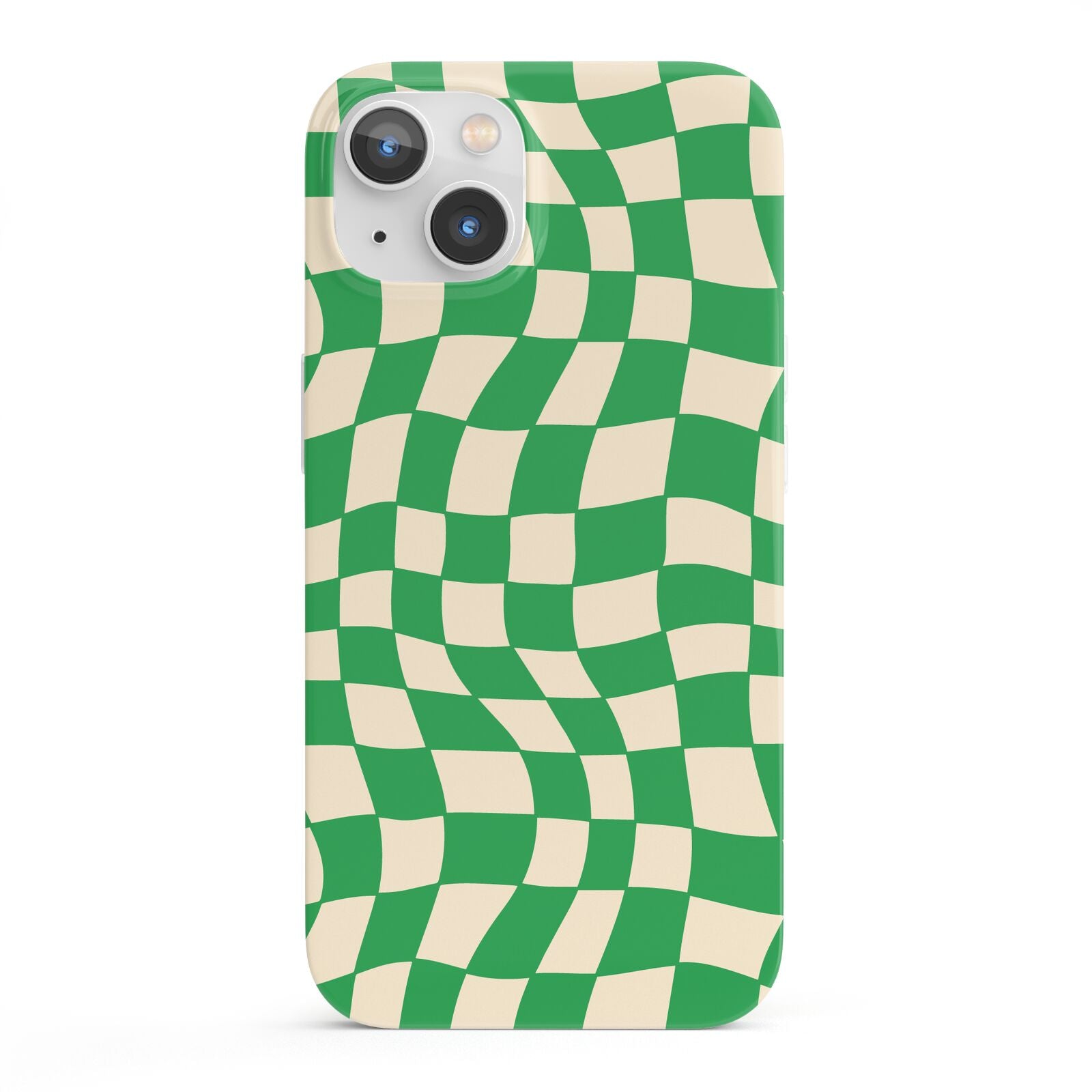 Green Check iPhone 13 Full Wrap 3D Snap Case