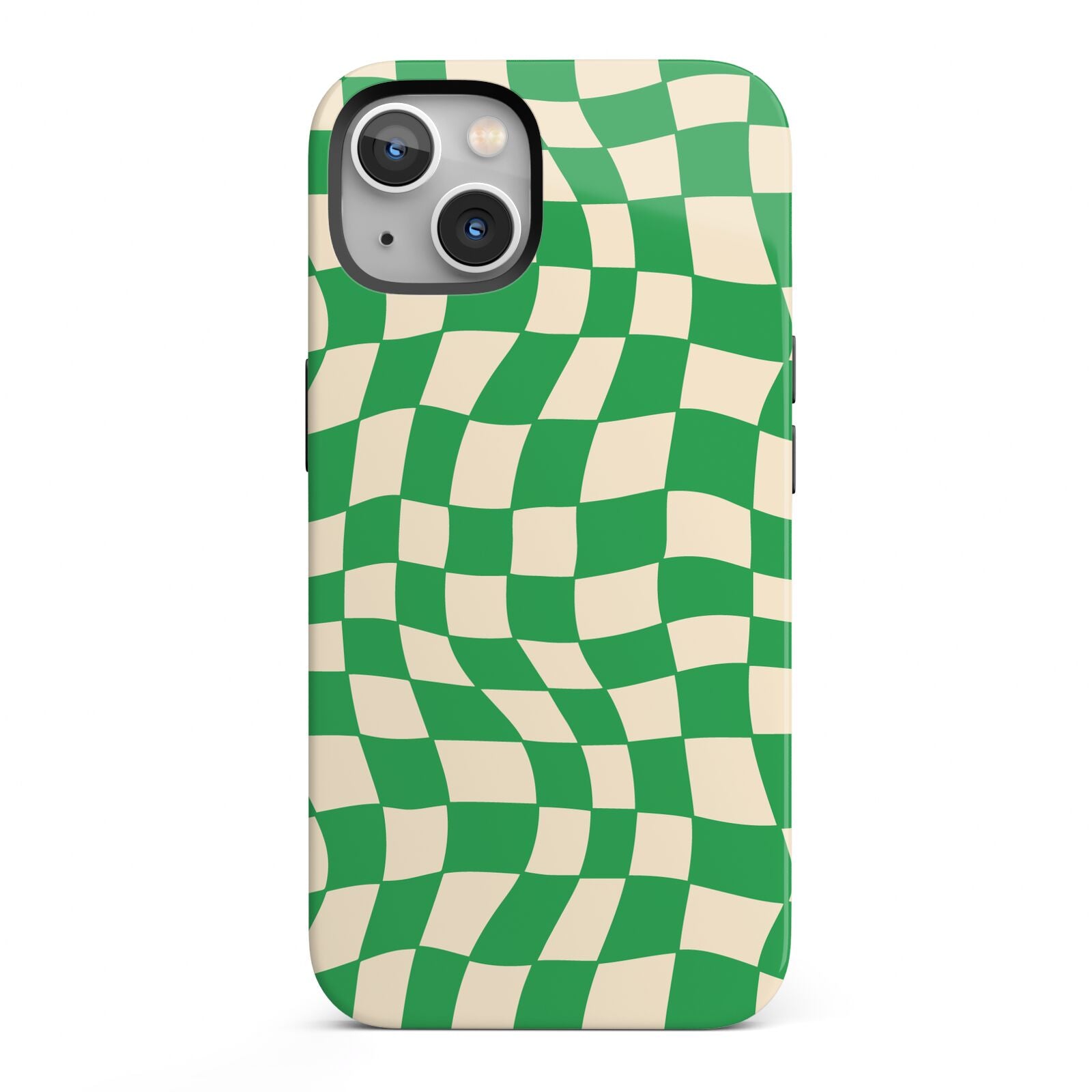 Green Check iPhone 13 Full Wrap 3D Tough Case