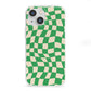 Green Check iPhone 13 Mini Clear Bumper Case