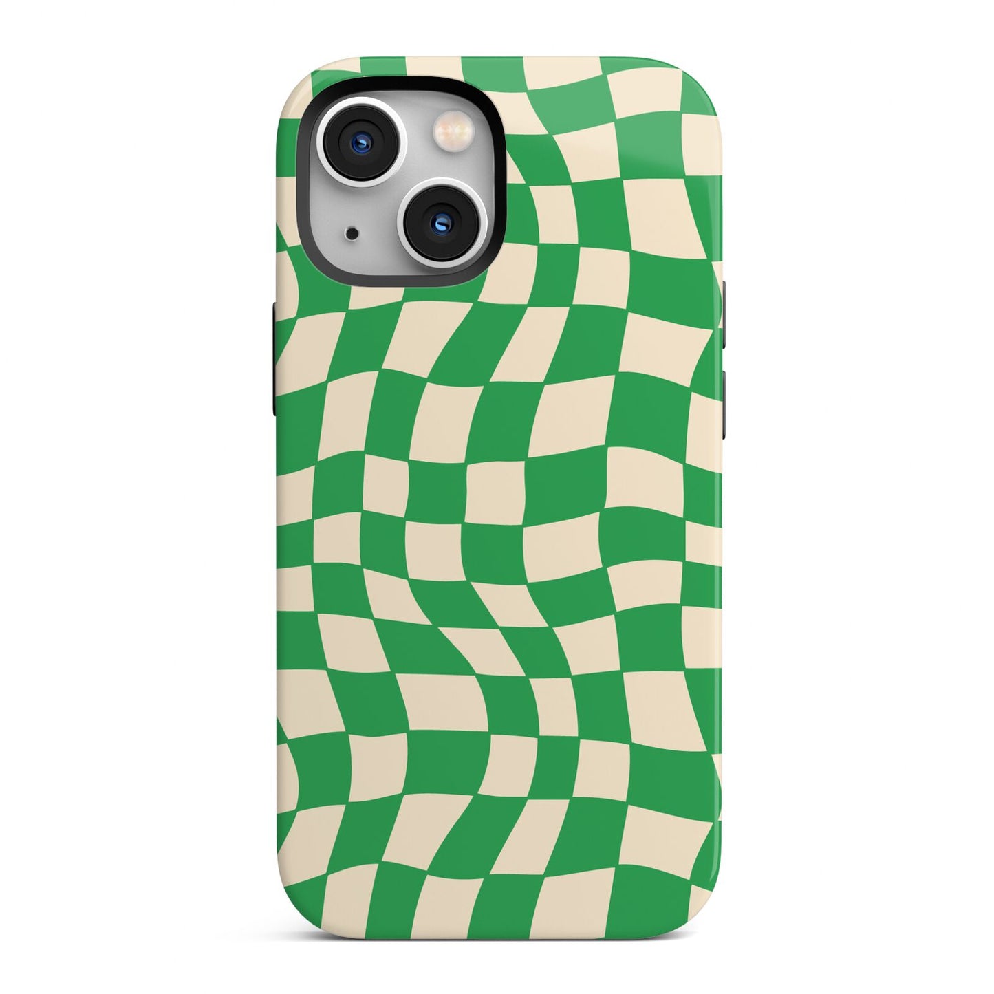 Green Check iPhone 13 Mini Full Wrap 3D Tough Case