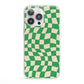 Green Check iPhone 13 Pro Clear Bumper Case