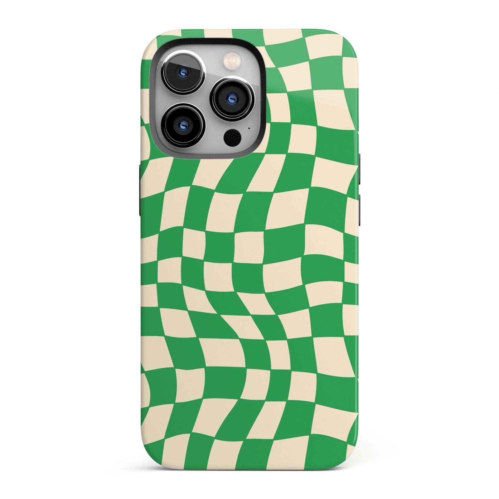 Green Check iPhone 13 Pro Full Wrap 3D Tough Case