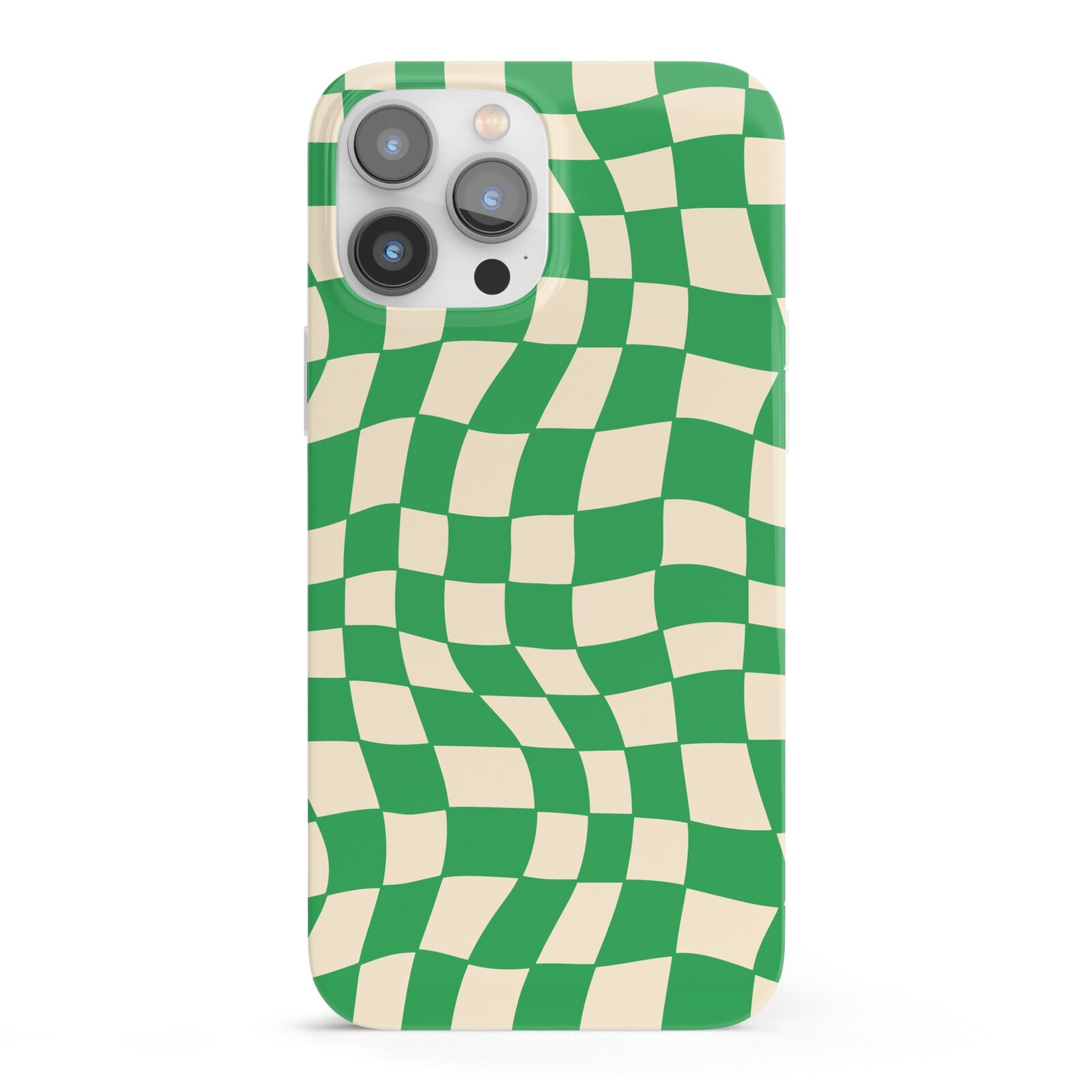 Green Check iPhone 13 Pro Max Full Wrap 3D Snap Case