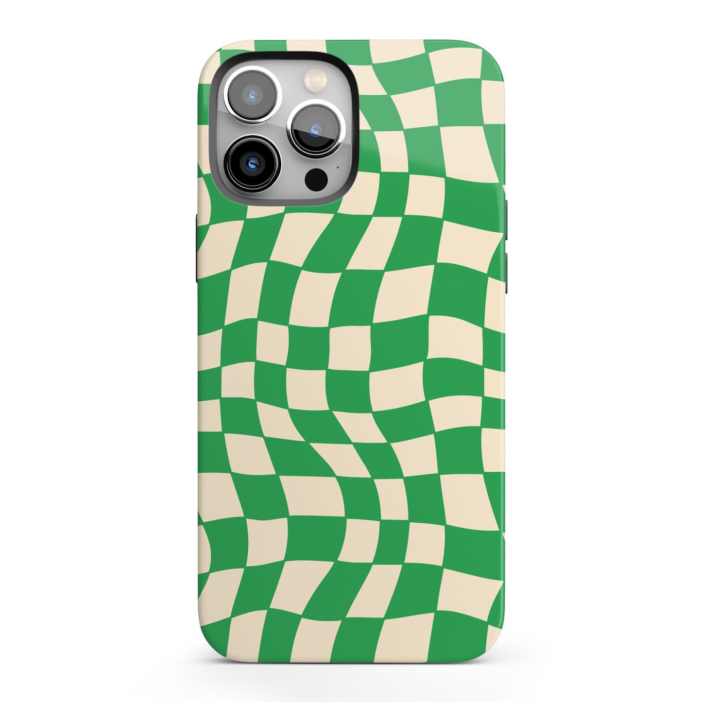 Green Check iPhone 13 Pro Max Full Wrap 3D Tough Case