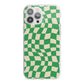 Green Check iPhone 13 Pro Max TPU Impact Case with White Edges