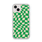 Green Check iPhone 14 Plus Clear Tough Case Starlight