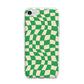 Green Check iPhone 7 Bumper Case on Silver iPhone