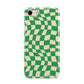 Green Check iPhone 8 3D Tough Case on Gold Phone