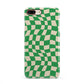 Green Check iPhone 8 Plus 3D Snap Case on Gold Phone