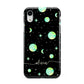 Green Galaxy Personalised Name Apple iPhone XR White 3D Tough Case