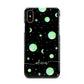 Green Galaxy Personalised Name Apple iPhone XS 3D Snap Case
