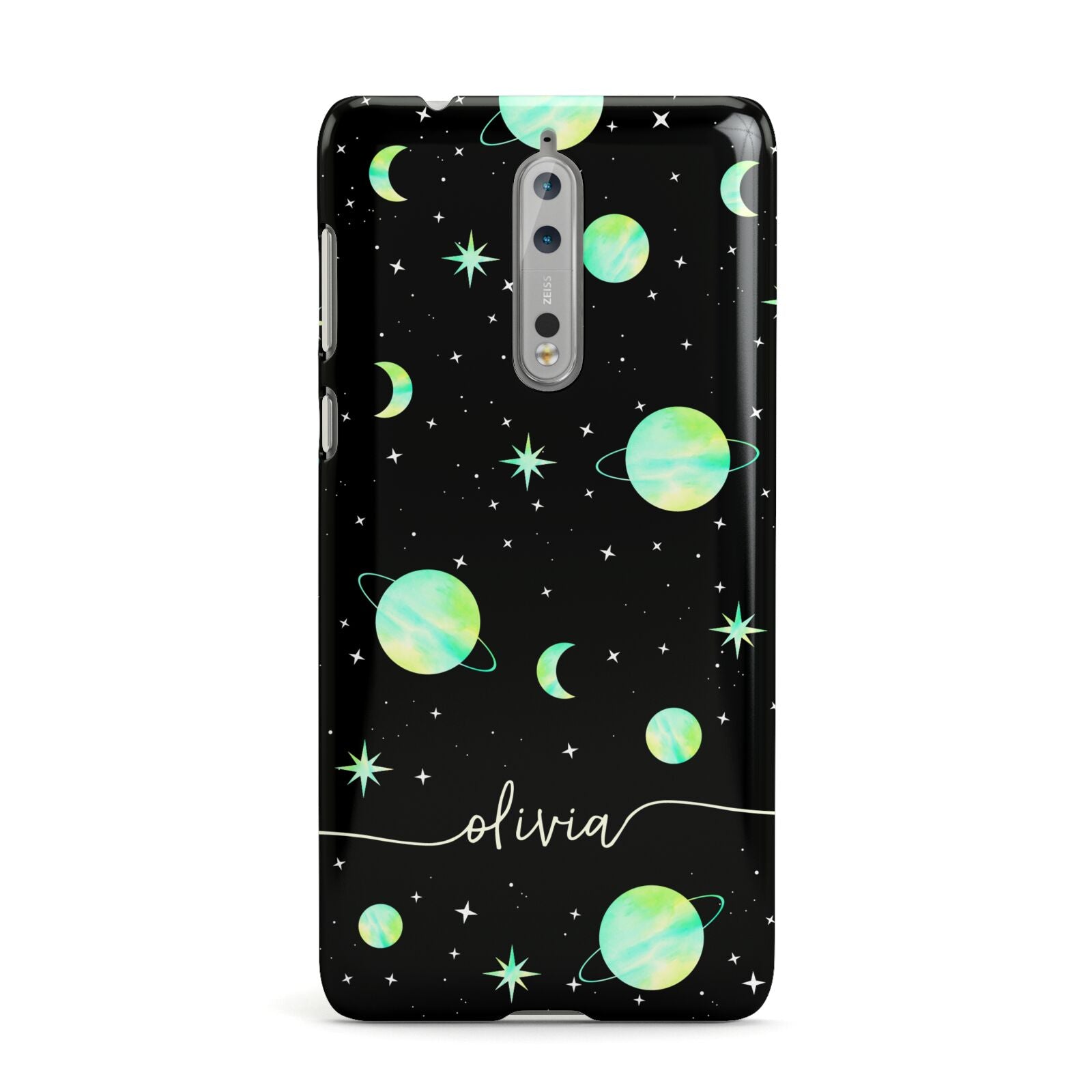 Green Galaxy Personalised Name Nokia Case