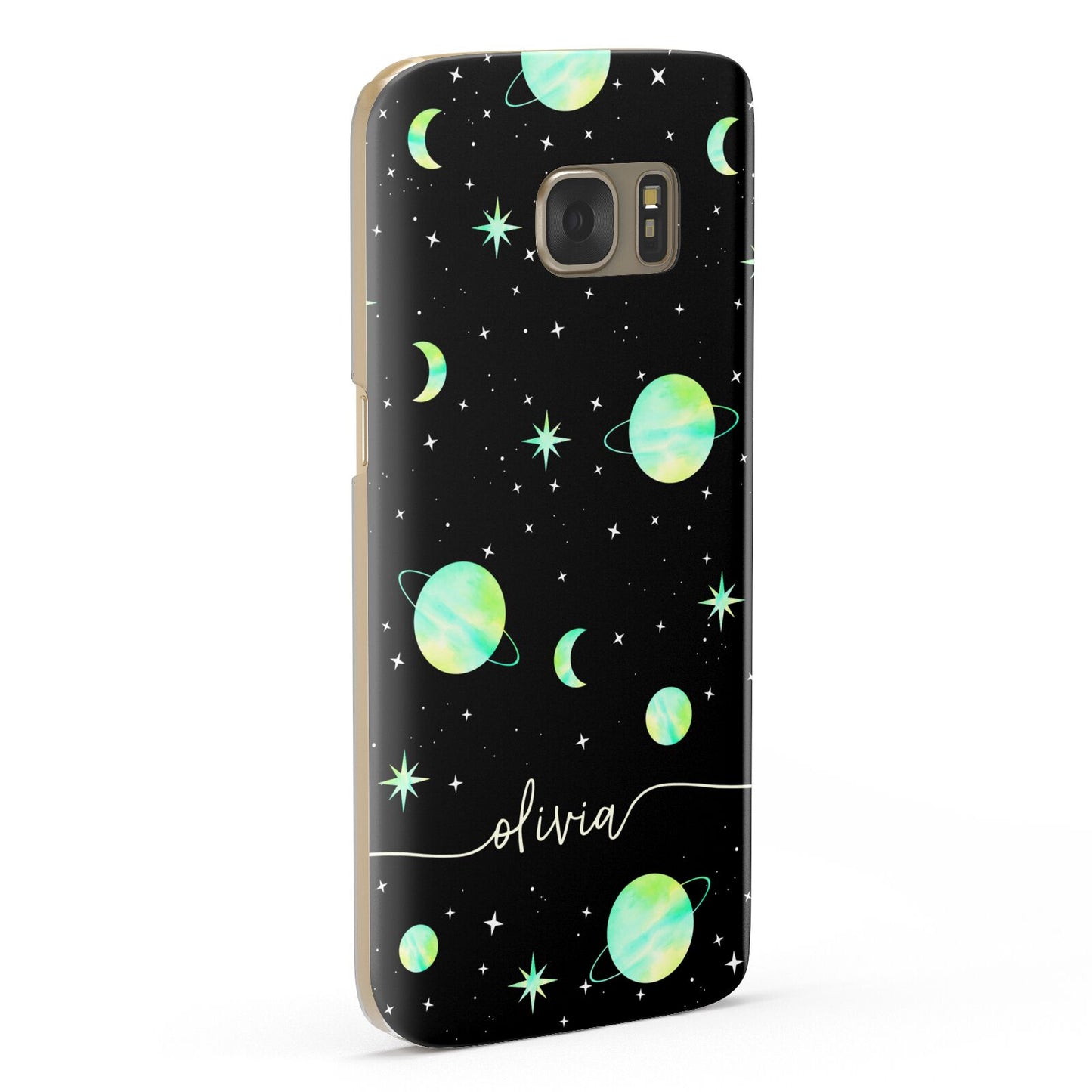 Green Galaxy Personalised Name Samsung Galaxy Case Fourty Five Degrees