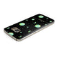 Green Galaxy Personalised Name Samsung Galaxy Case Top Cutout