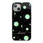 Green Galaxy Personalised Name iPhone 13 Full Wrap 3D Tough Case