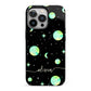 Green Galaxy Personalised Name iPhone 13 Pro Full Wrap 3D Tough Case