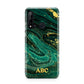 Green Gold Marble Personalised Initial Huawei P20 Lite 5G Phone Case