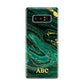 Green Gold Marble Personalised Initial Samsung Galaxy S8 Case