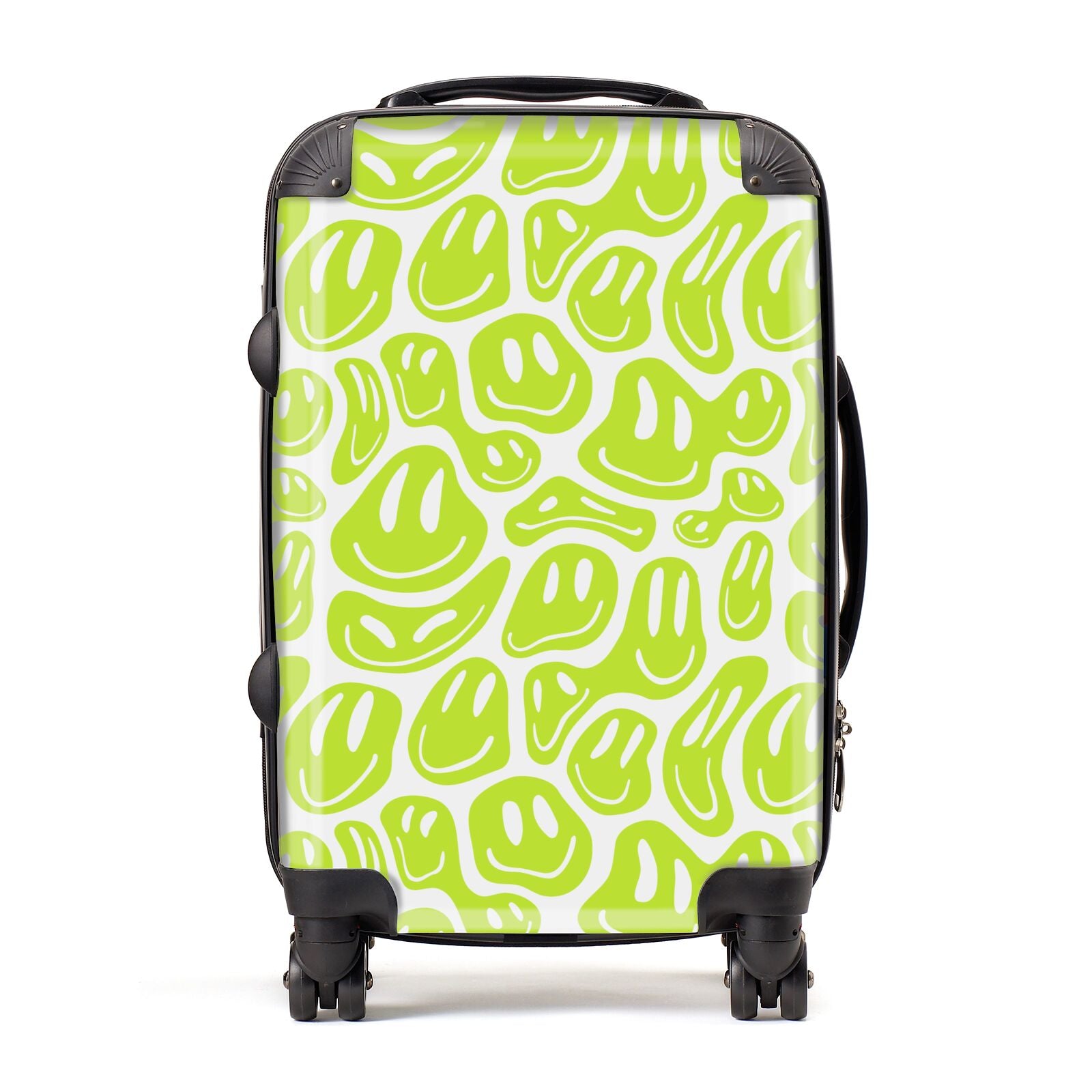 Green Happy Face Suitcase