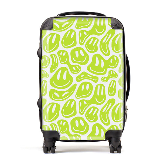 Green Happy Face Suitcase