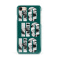 Green Ho Ho Ho Photo Upload Christmas Apple iPhone 7 8 3D Snap Case