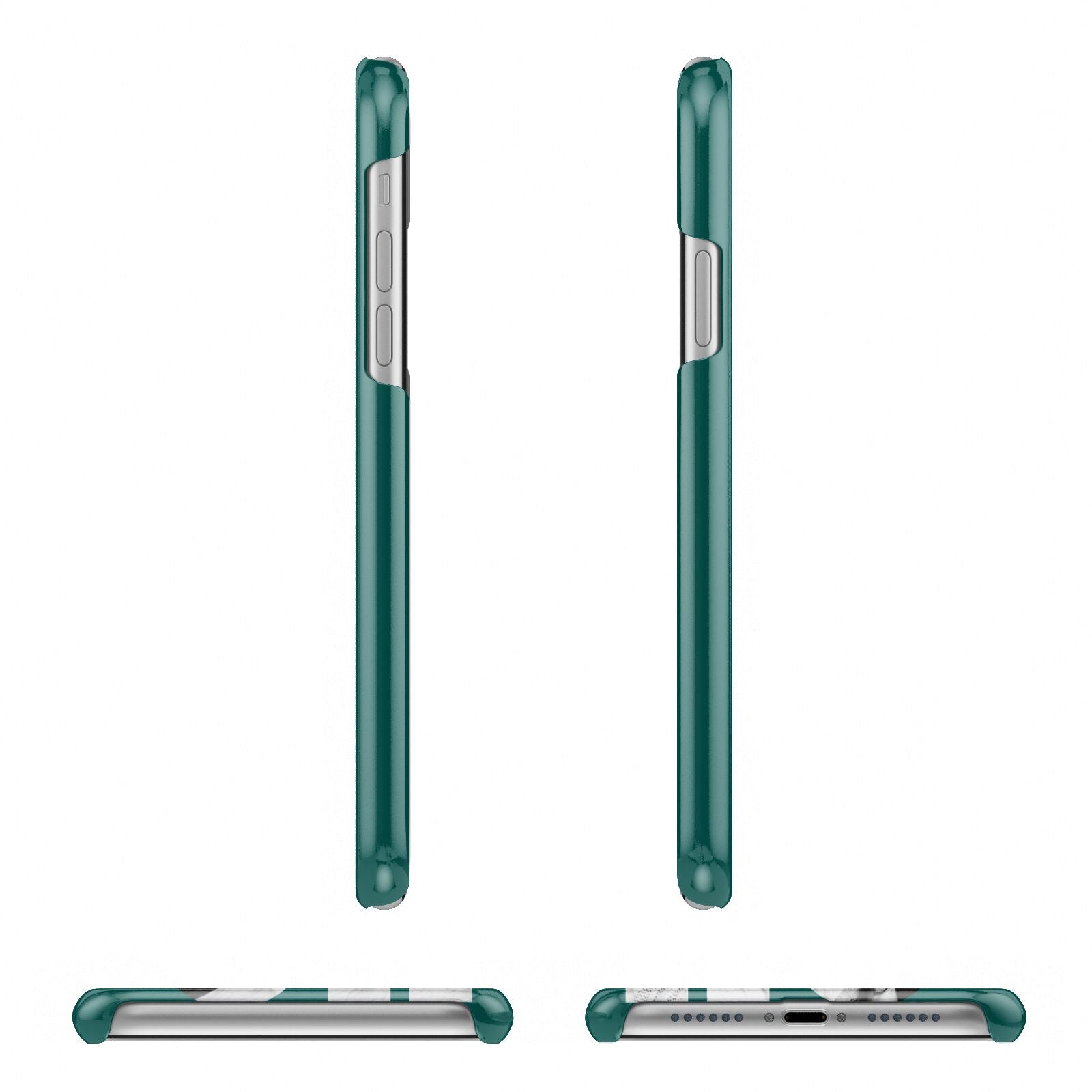 Green Ho Ho Ho Photo Upload Christmas Apple iPhone XR 3D Wrap Snap Case Angled Images on White Phone