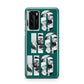 Green Ho Ho Ho Photo Upload Christmas Huawei P40 Phone Case