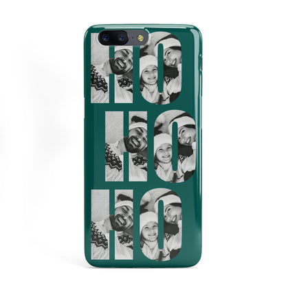 Green Ho Ho Ho Photo Upload Christmas OnePlus Case