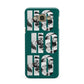 Green Ho Ho Ho Photo Upload Christmas Samsung Galaxy A8 Case