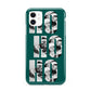 Green Ho Ho Ho Photo Upload Christmas iPhone 11 3D Tough Case