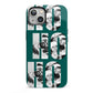 Green Ho Ho Ho Photo Upload Christmas iPhone 13 Full Wrap 3D Tough Case