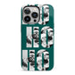 Green Ho Ho Ho Photo Upload Christmas iPhone 13 Pro Full Wrap 3D Tough Case