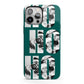 Green Ho Ho Ho Photo Upload Christmas iPhone 13 Pro Max Full Wrap 3D Tough Case