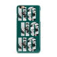 Green Ho Ho Ho Photo Upload Christmas iPhone 6 Plus 3D Snap Case on Gold Phone