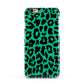 Green Leopard Print Apple iPhone 6 3D Snap Case