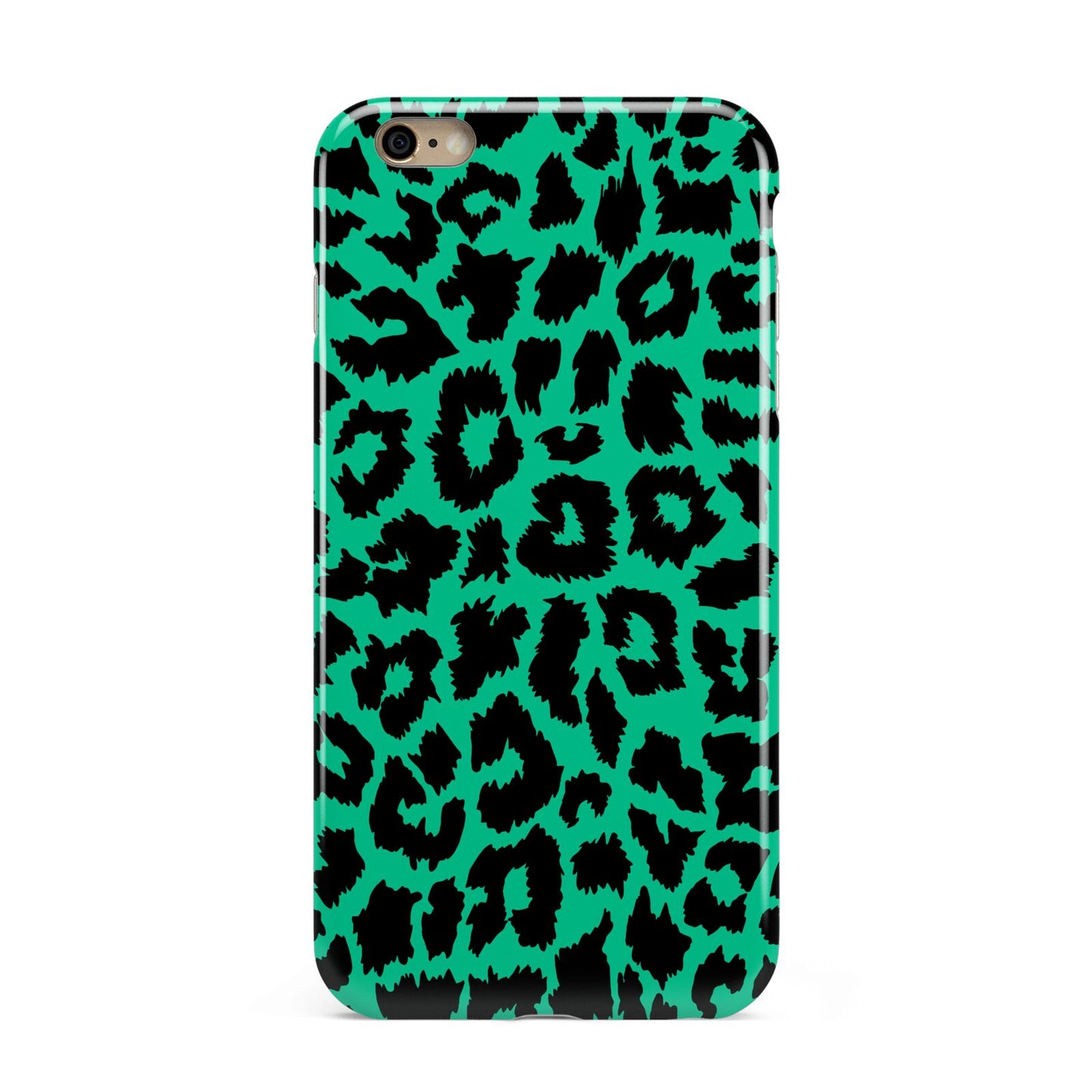 Green Leopard Print Apple iPhone 6 Plus 3D Tough Case