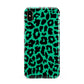 Green Leopard Print Apple iPhone Xs Max 3D Tough Case