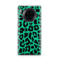 Green Leopard Print Huawei Mate 30 Pro Phone Case