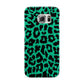 Green Leopard Print Samsung Galaxy S6 Edge Case