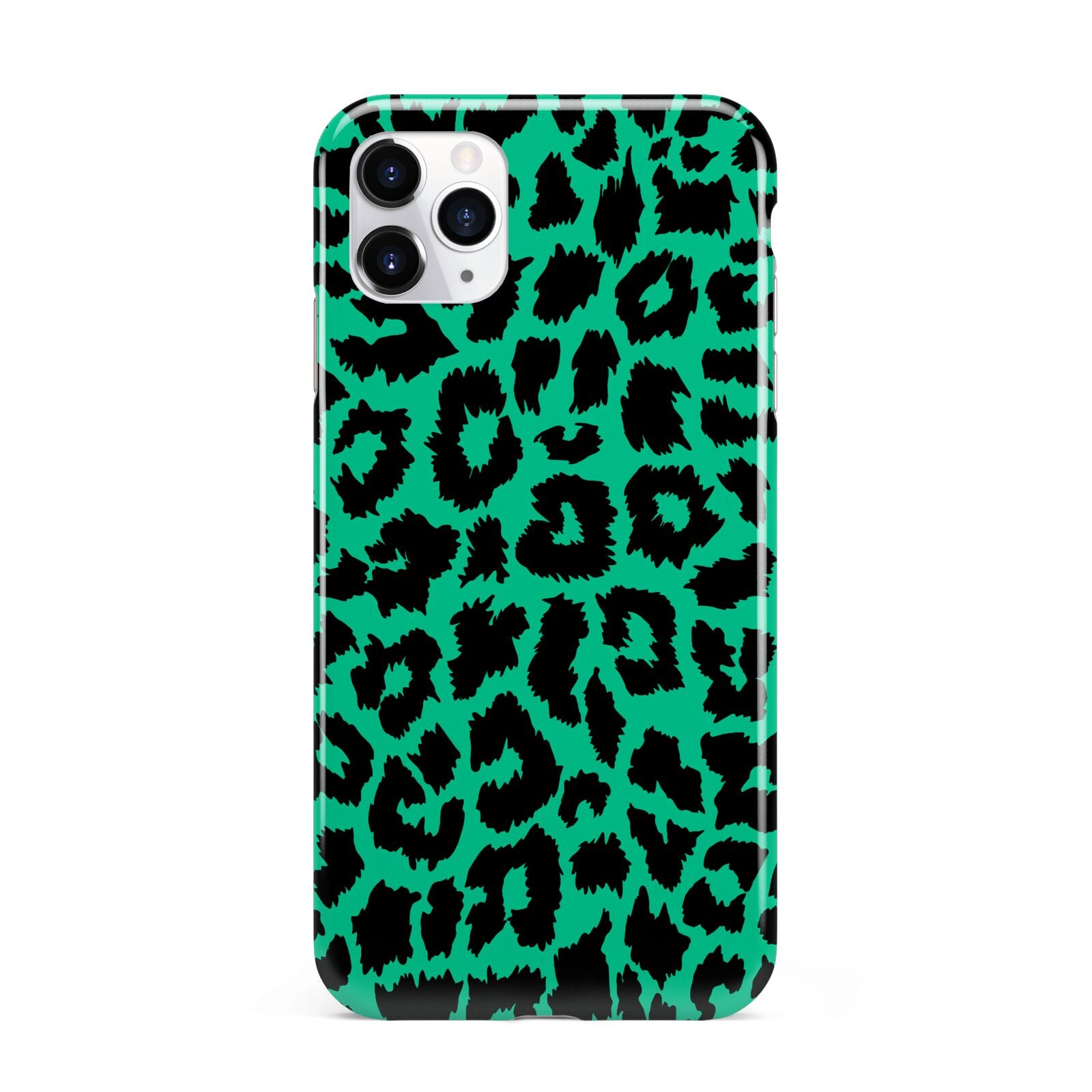Green Leopard Print iPhone 11 Pro Max 3D Tough Case