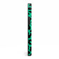 Green Leopard Print iPhone 13 Pro Max Side Image 3D Tough Case