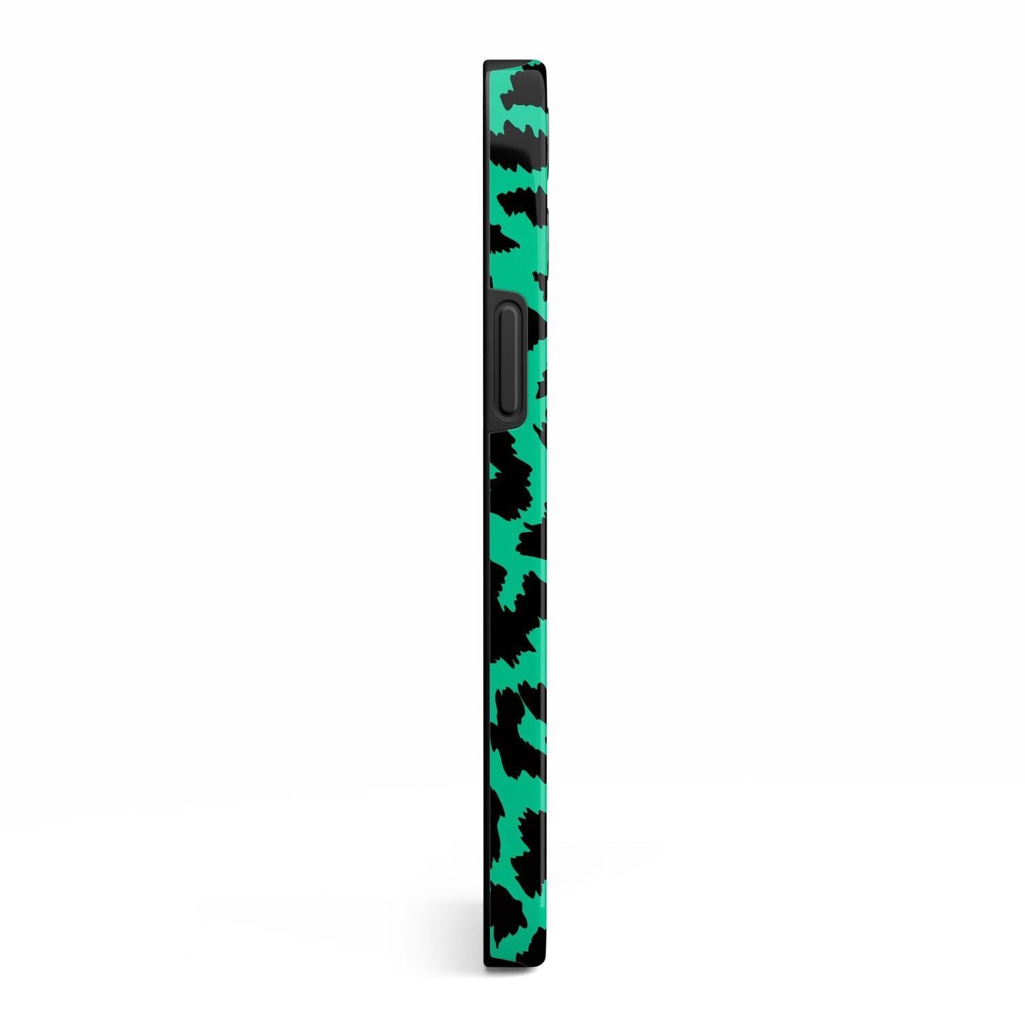 Green Leopard Print iPhone 13 Pro Max Side Image 3D Tough Case