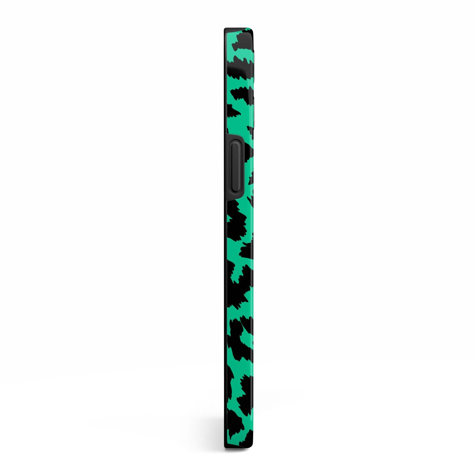 Green Leopard Print iPhone 13 Pro Max Side Image 3D Tough Case