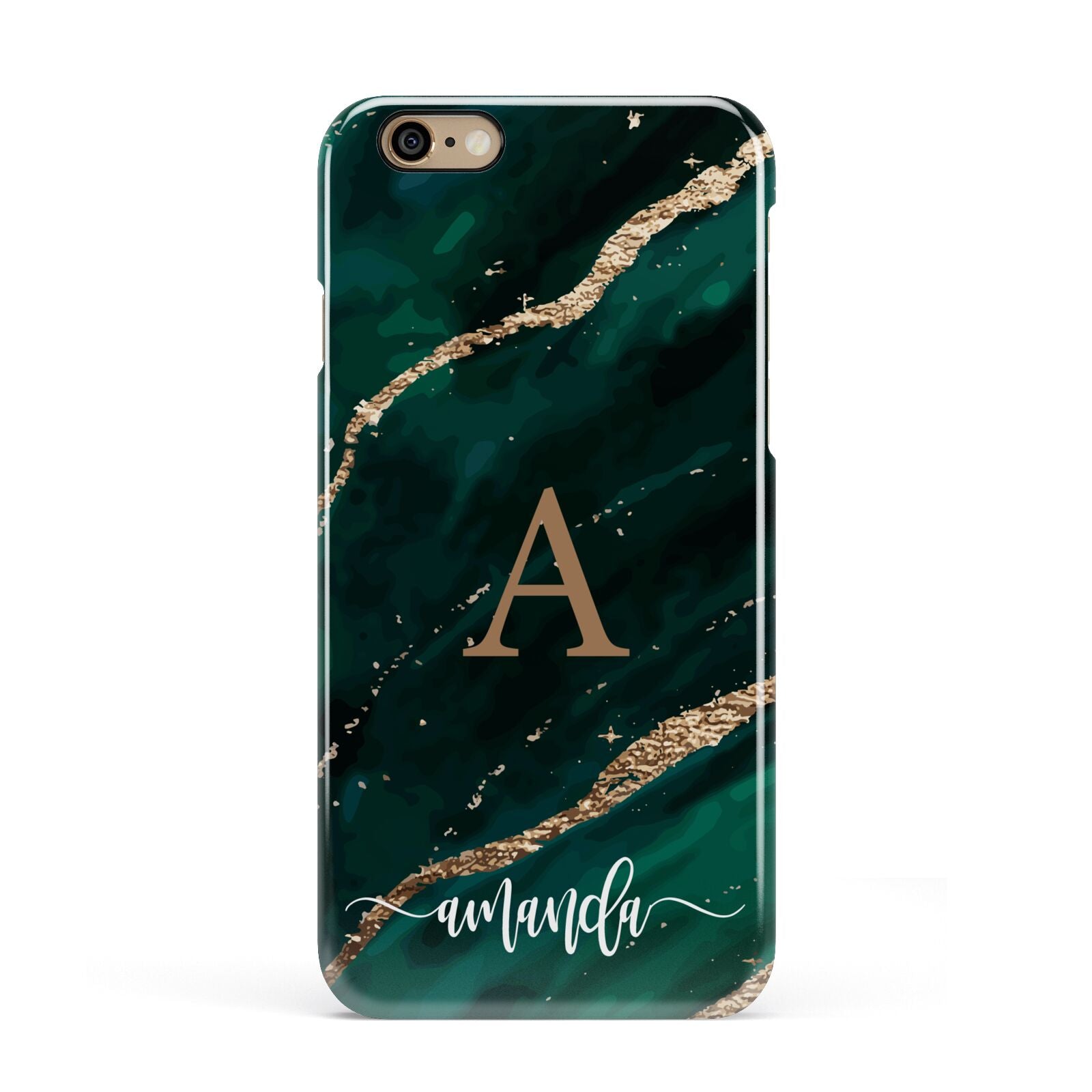 Green Marble Apple iPhone 6 3D Snap Case