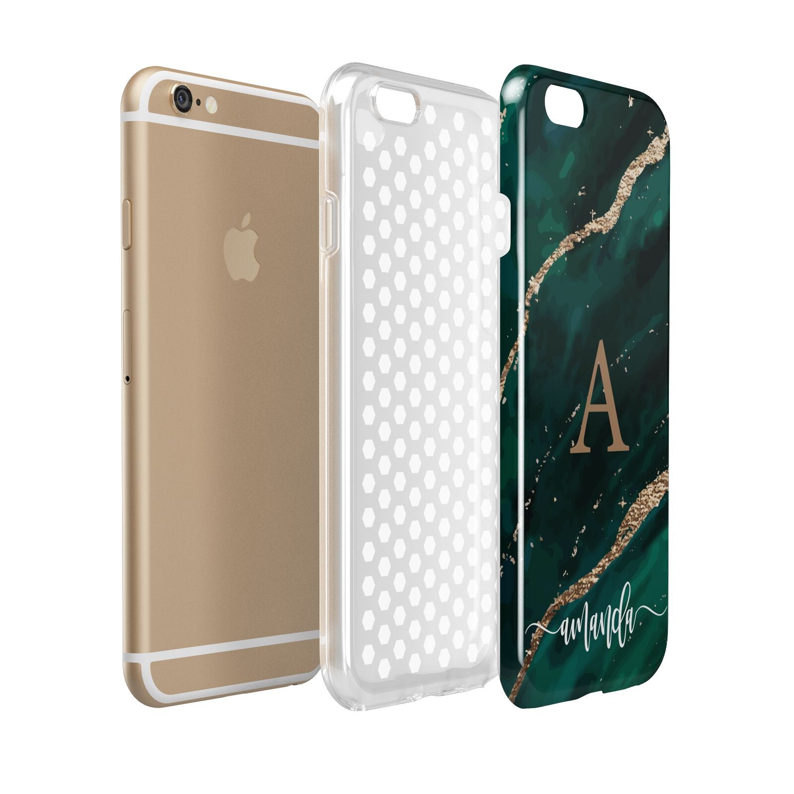 Green Marble Apple iPhone 6 3D Tough Case Expanded view