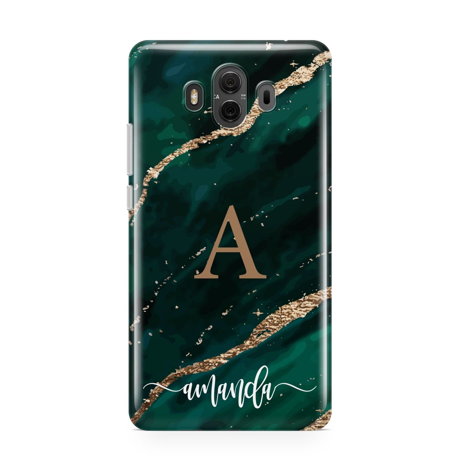 Green Marble Huawei Mate 10 Protective Phone Case