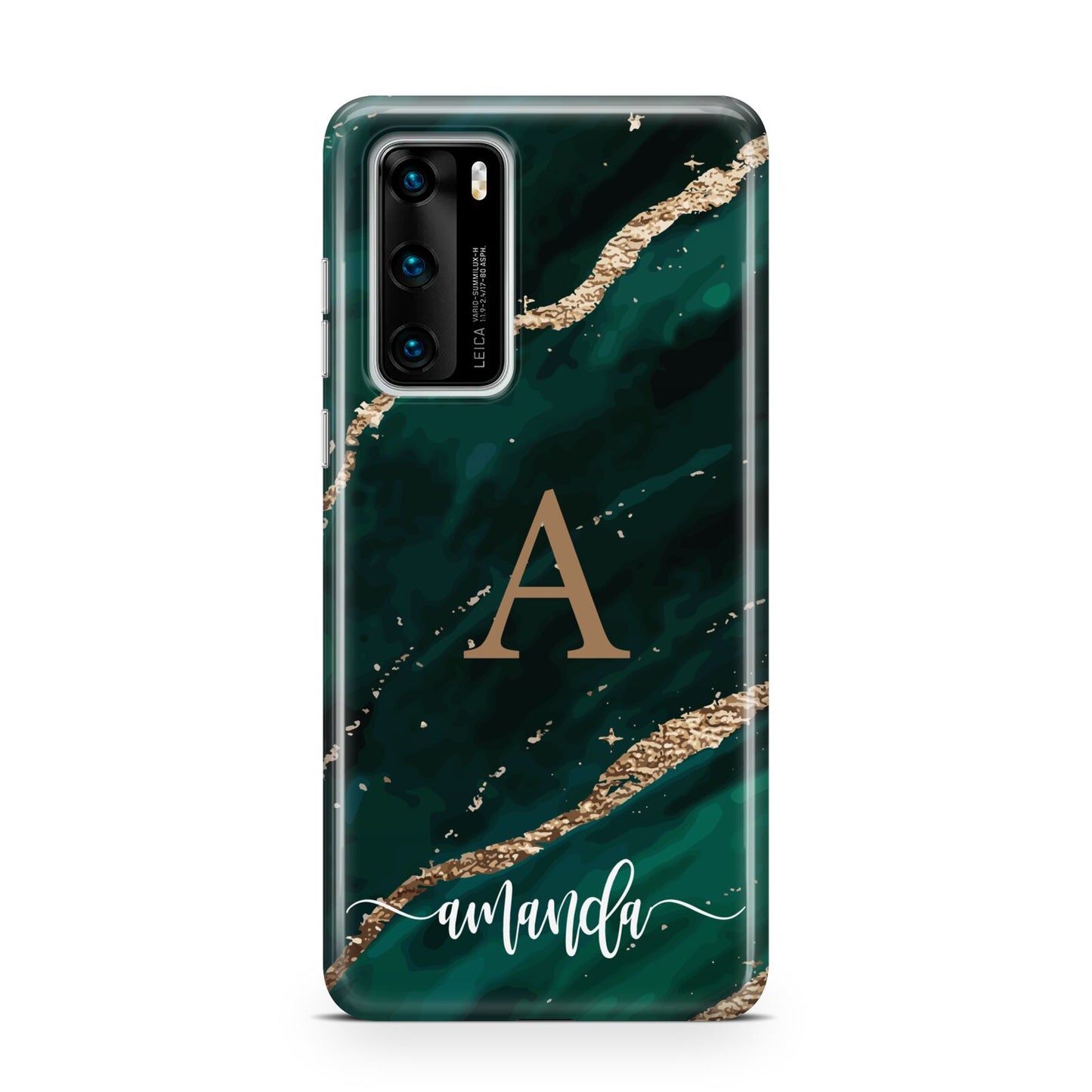 Green Marble Huawei P40 Phone Case