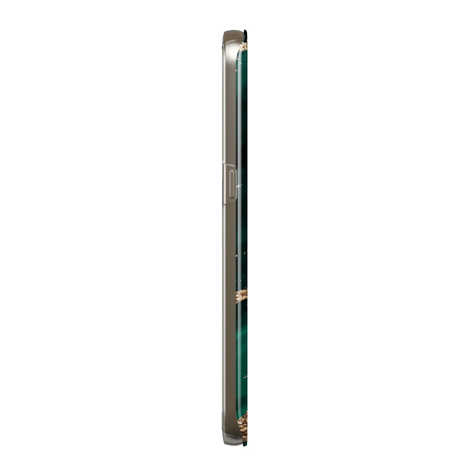 Green Marble Samsung Galaxy Case Side View