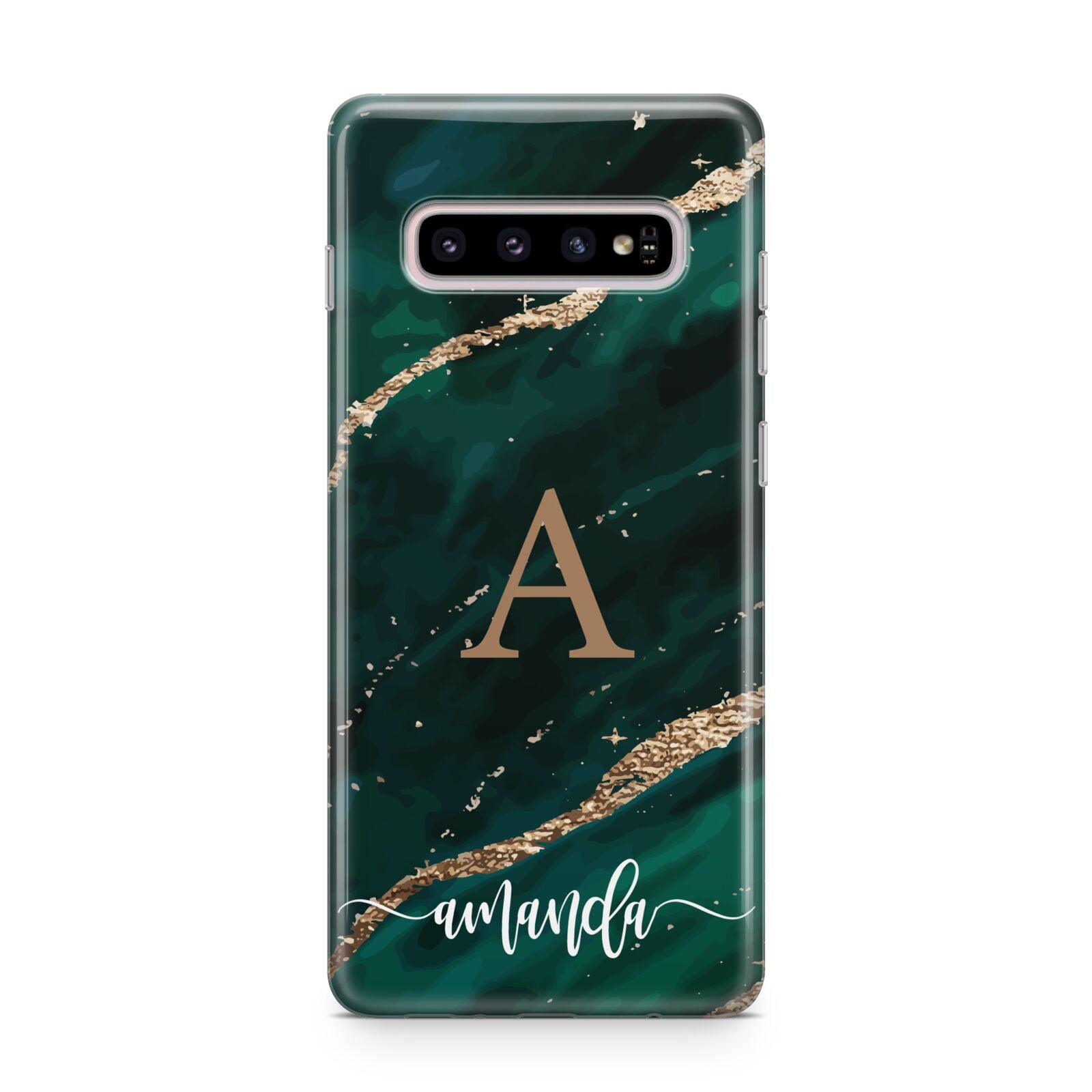 Green Marble Samsung Galaxy S10 Plus Case