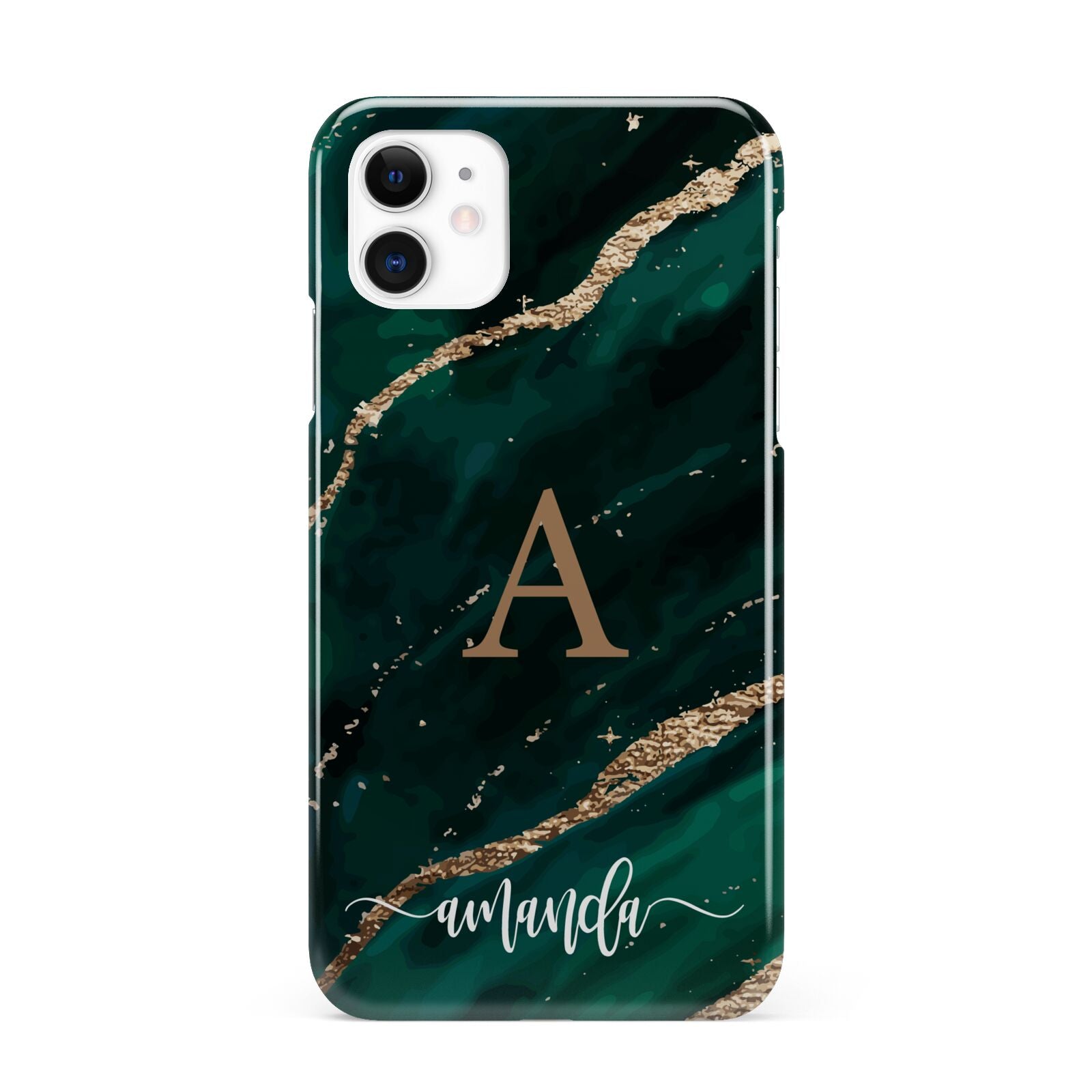 Green Marble iPhone 11 3D Snap Case